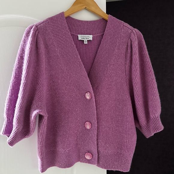 & Other Stories Women's Cropped Cardigan in pretty violet colour - Picture 4 of 9